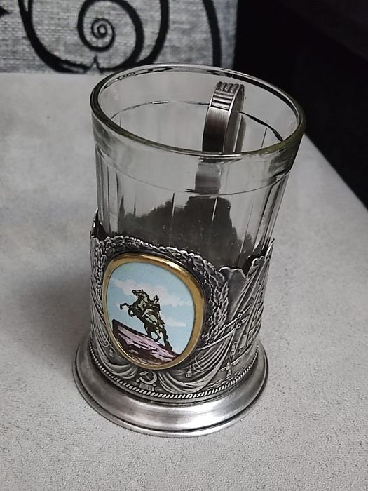 Стакан,с подстаканником пр СССР
