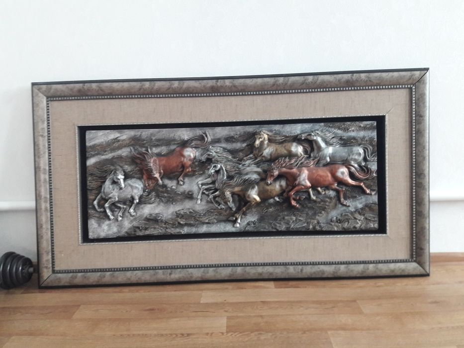3д картина лошадей