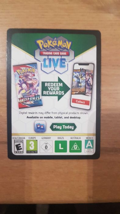 Coduri de redeem pentru Pokemon.com/Redem. 25 lei 5 carduri cu cod.