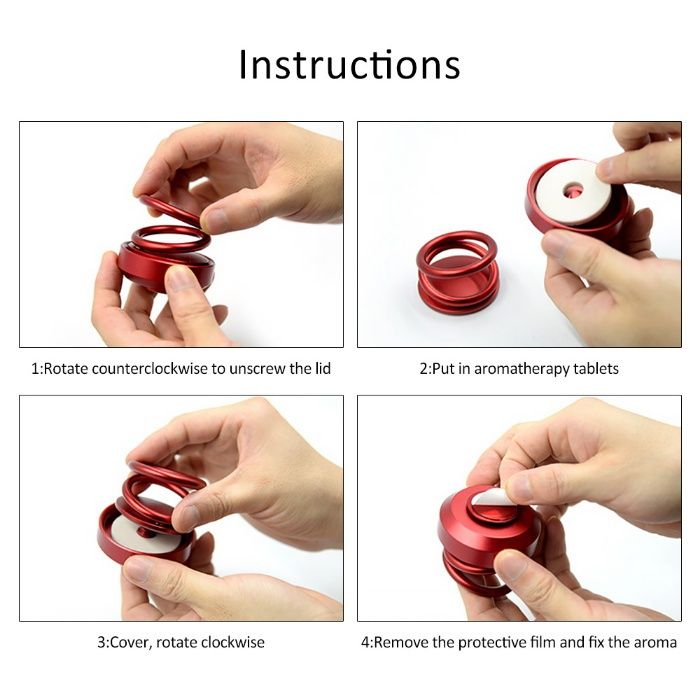 Вращающийся автомобильный освежитель воздуха - креативный