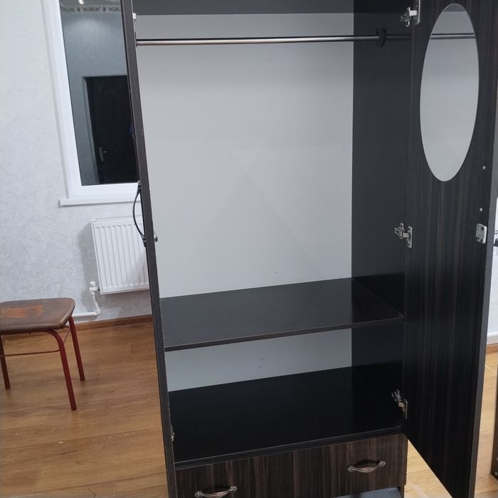 1 kishilik90*200; 120*200; 2ta divan + shkaf 80*225 размерда