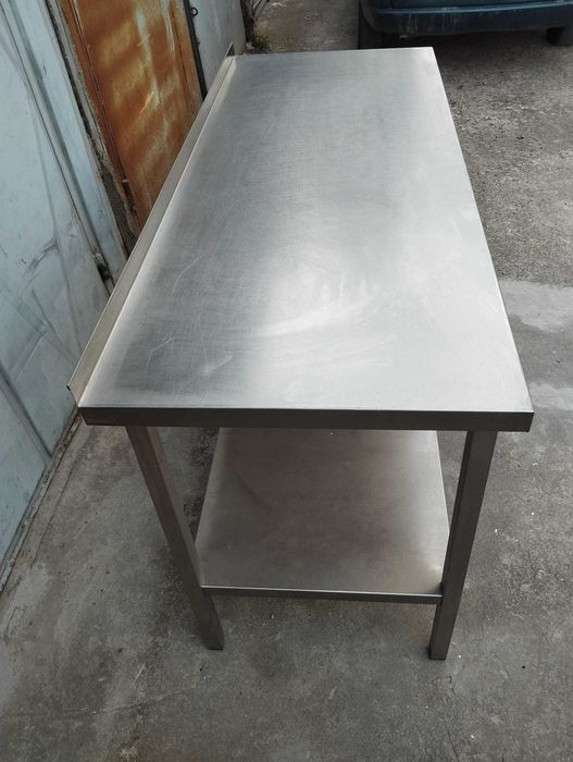 Професионална неръждаема работна маса inox от Германия 150x60 см