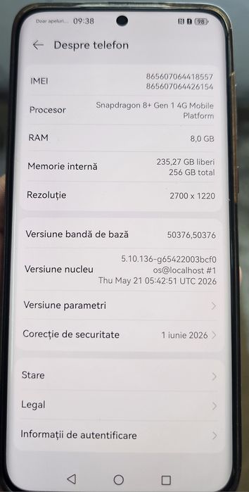 Vand HUAWEI P60 PRO, stare 10/10