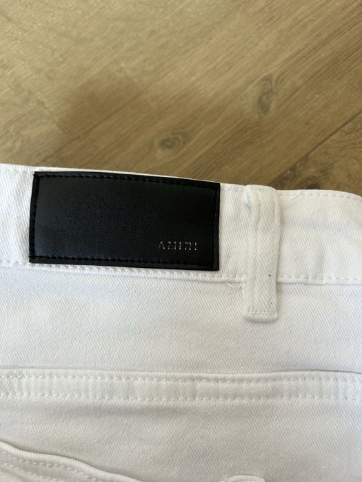 Amiri white slim fit jeans
