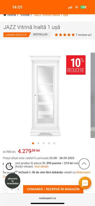 Mobila Mobexpert Jazz living si dormitor la jumatate de pret !