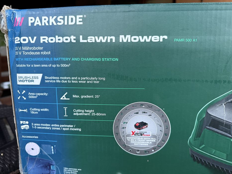 Vand Robot tuns gazon Parkside PMRA 20-Li A1 500mp