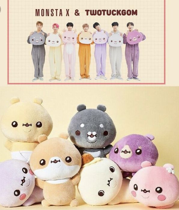Monsta X Twotuckgom Hamgom sitting doll Kihyun