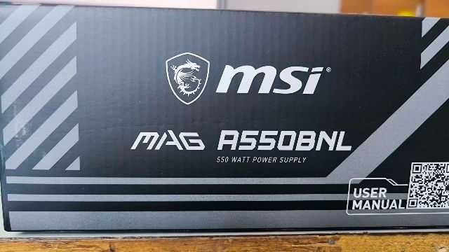 Sursa MSI MAG A550BNL, sursă ATX de 550 W, 80 PLUS Bronze