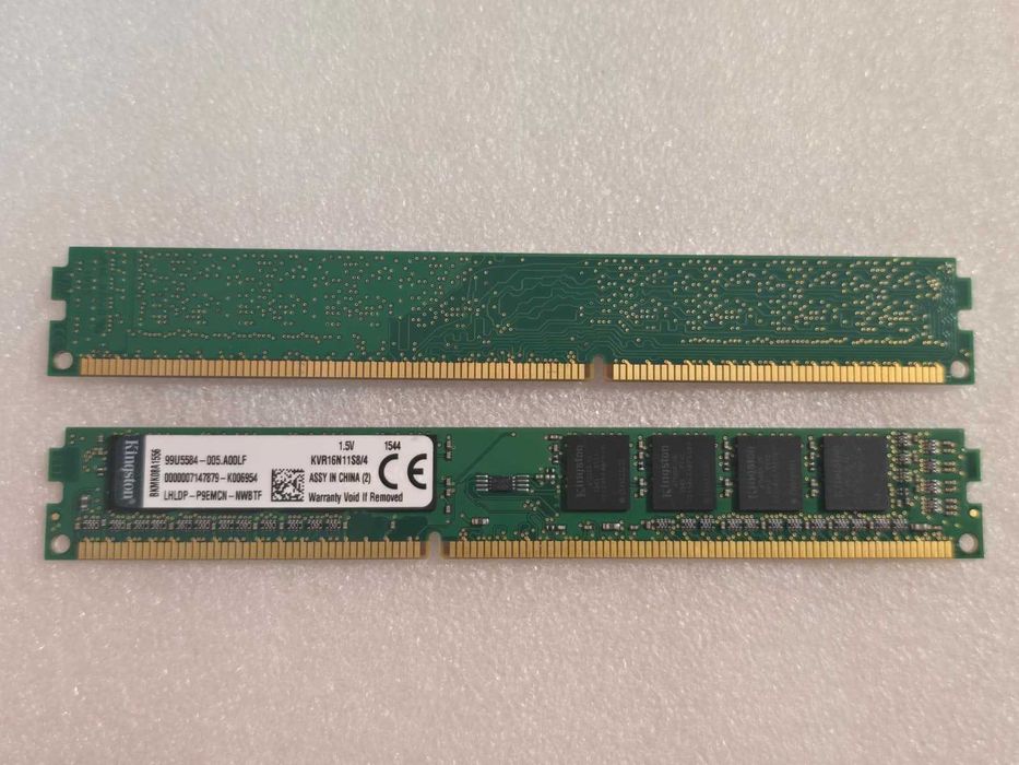 Kit memorie RAM Kingston ValueRAM 8GB (2 x4GB) DDR3 1600MHz KVR16N11S8/4