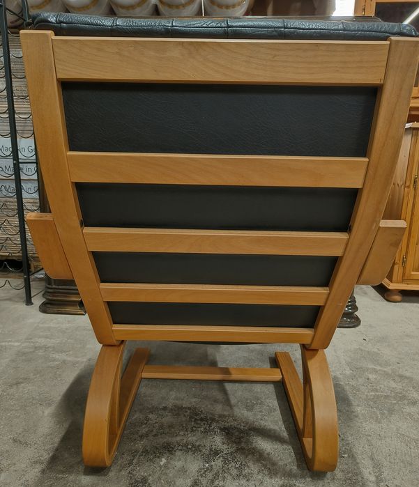 Кресло от естествена кожа внос от Дания