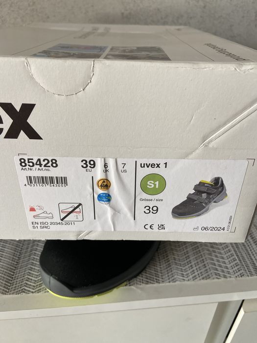 Летни Работни Обувки Uvex 39 Номер НОВИ