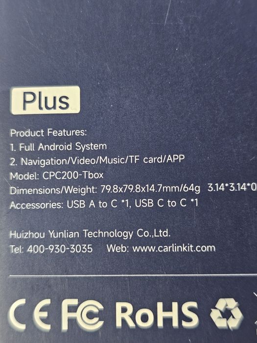 Carlin kit CPC200 - T box PLUS 128 GB, Android auto