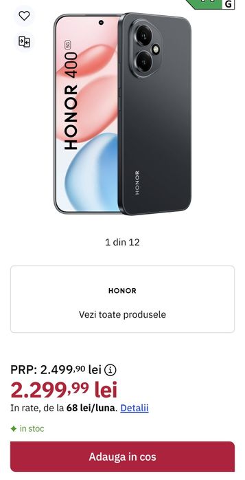 Vand Telefon Honor 400 256gb plus Honor Pad X8a