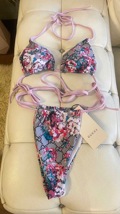 бански бикини S/M/L* Gucci PINK TECHNICAL **floral