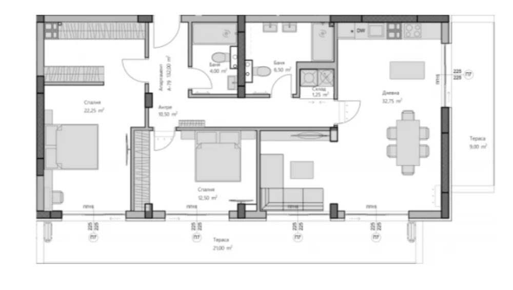 Продава се Двустаен апартамент в Пловдив, Христо Смирненски - 96 кв.м за 751 €/кв.м - Снимка #1