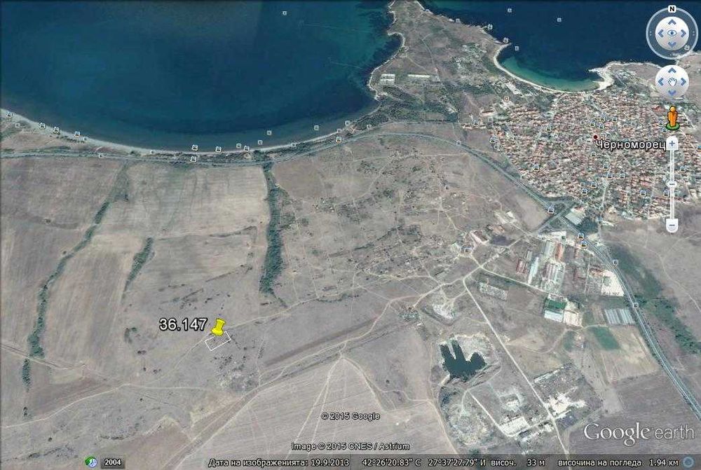 Продава се Парцел в Черноморец - 1200 кв.м за 65 €/кв.м - Снимка #1