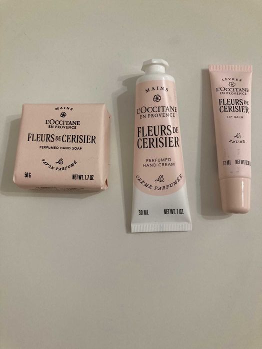 Козметичен комплект Черешова градина на L'Occitane, нов