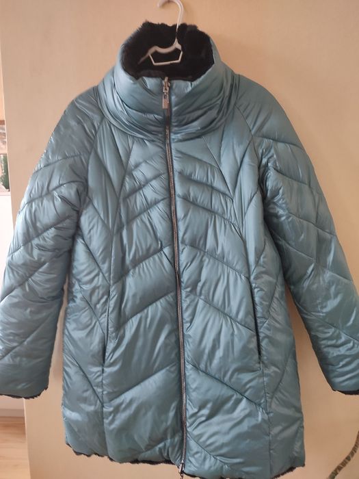 Уникално зимно двулицево яке/меко палто