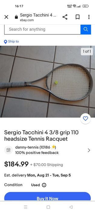 Racheta tenis Sergio Tacchini!!!
