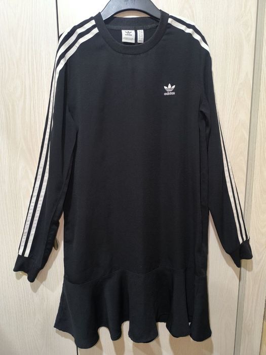Чёрное платье-кофта Adidas
