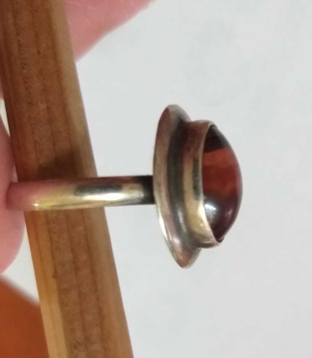 Сребърен пръстен с "Тигрово око"