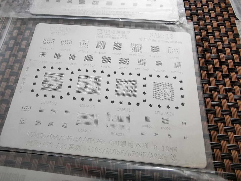 Set 11 site BGA reballing cip Samsung S24 S23 S22 S21 S20 S10 FOLD A14