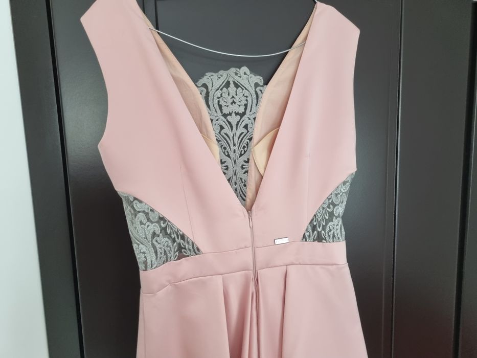 Rochie de seara roz pudra