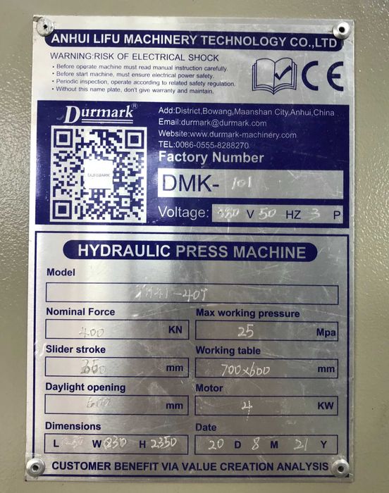 Гидравлический пресс, 40Т