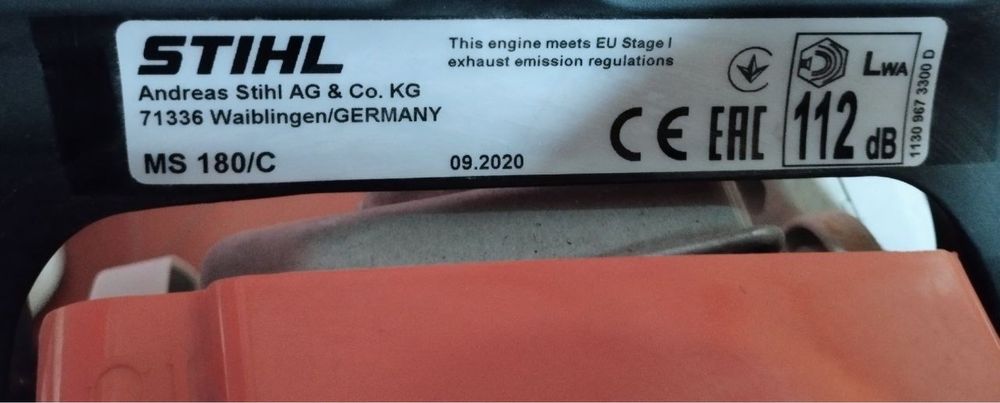 Бензопила STIHL MS 180