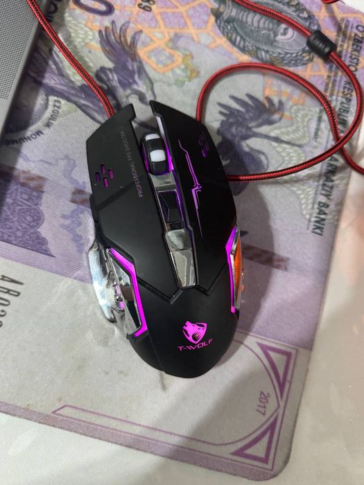 ИГРОВАЯ МЫШЬ!! Чёрная С Подсветкой