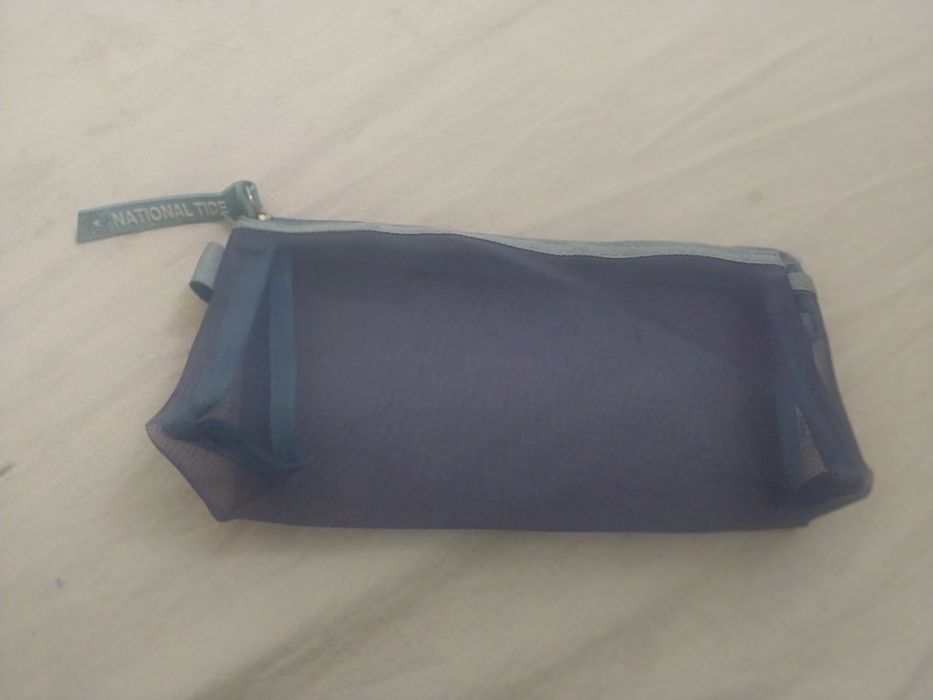 Пенал синий прозрачный