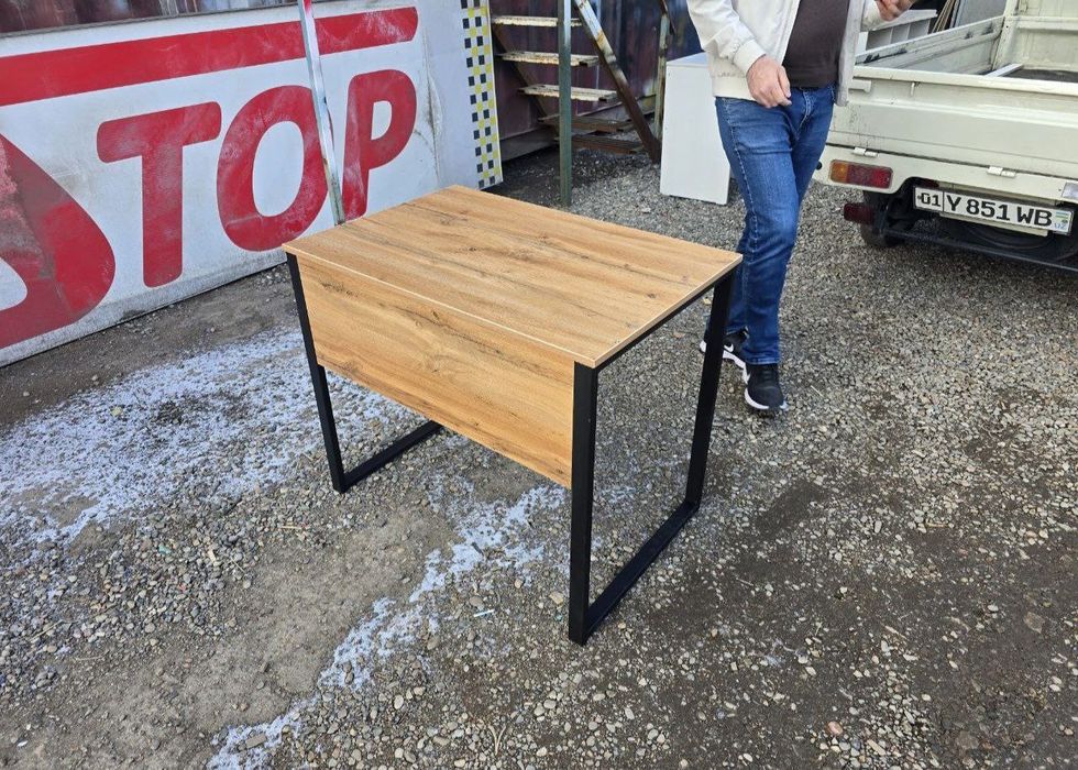 Лофт стол 90×60 loft stol 1kishilik