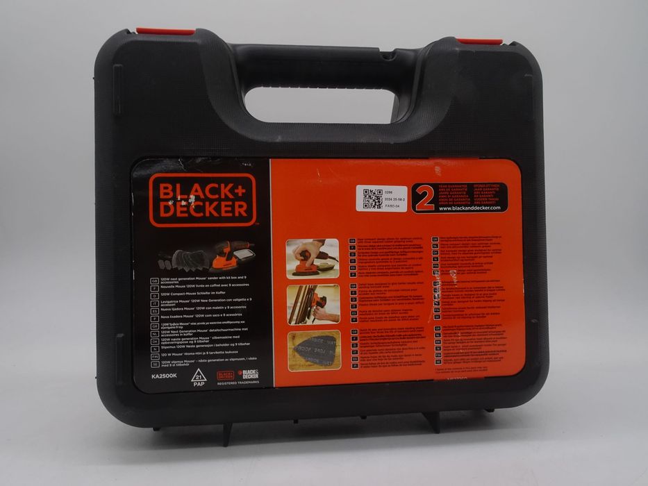 Slefuitor Black & Decker KA2500K, 120 W, Portocaliu/Negru