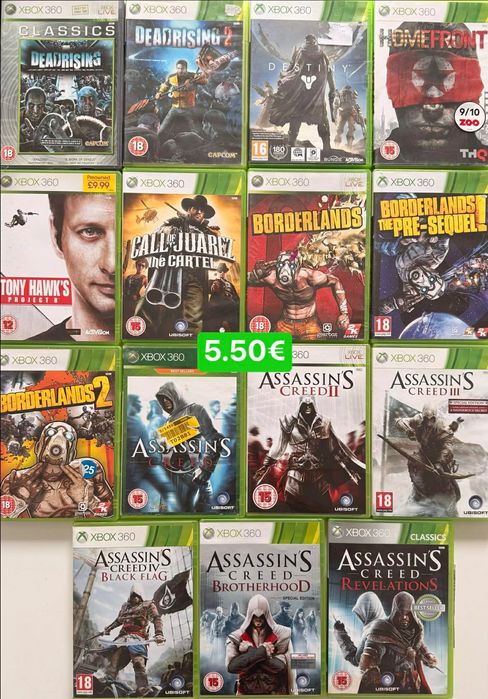 Xbox 360 игри над 200 Call of duty/ Assassin’s Creed / Hitman и още