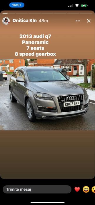 Vând audi Q7 volan dreapta