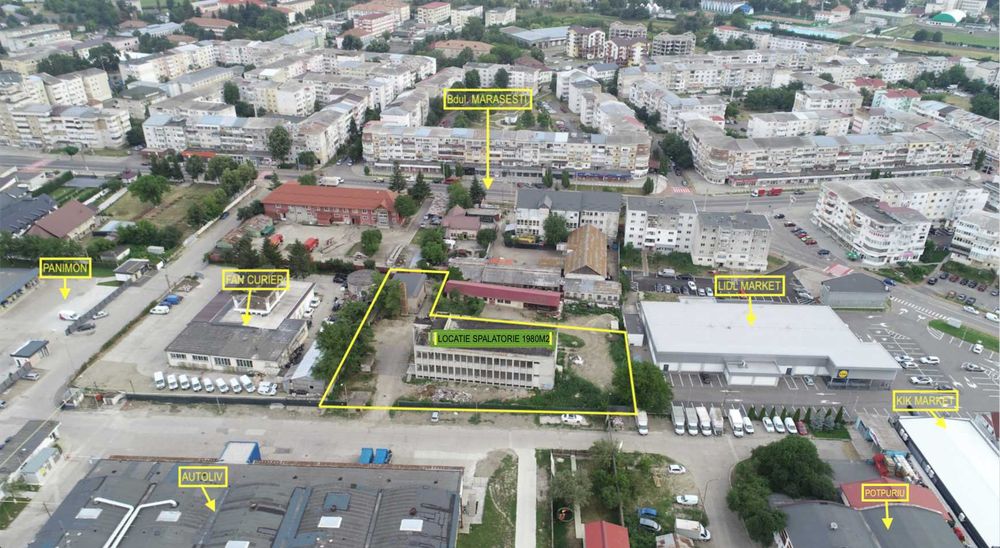 Cladire industriala 3 etaje - 1670m2, linga Lidl  Onesti