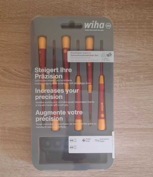 Wiha PicoFinish професионални електрически прецизни отвертки 6 бр