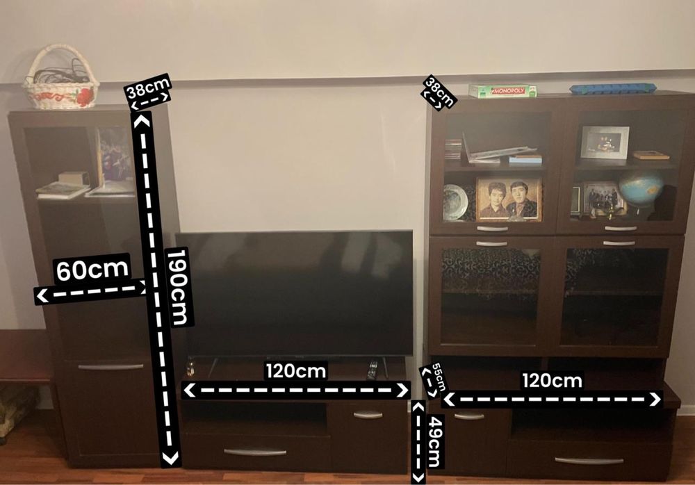 Гостинный гарнитур, шкаф Б/У