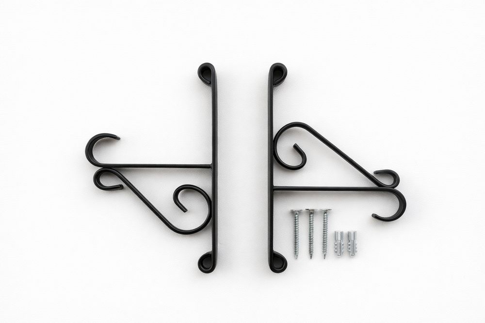 Vând set de 2 suporturi metalice decorative pentru galerii  marca Insp