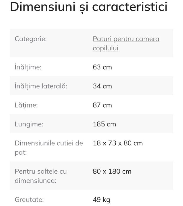 Vand Pat copii in stare foarte buna.