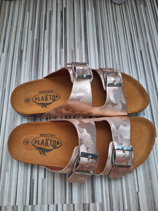 Saboți/sandale piele Plakton mărime 38.