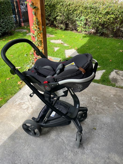 Бебешка комбинирана 3 в 1 количка, Chipolino Електра, сива,