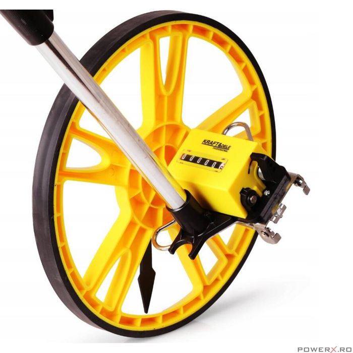 Roata pentru masurat distante cu contor mecanic 5 cifre, Kraft