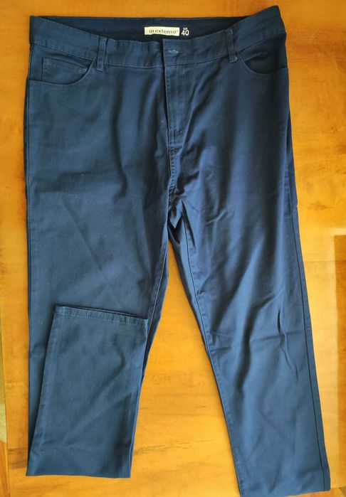 In Extenso - 2 pantaloni elastici/stretch, bumbac, marime 40/42, noi