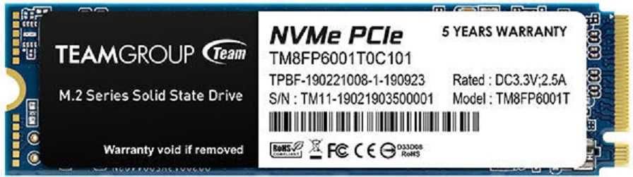 SSD 1TB Team Group MP33 M.2 PCI-e 3.0 x4 NVMe