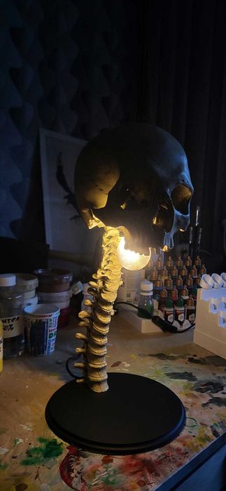 Нощна 3д лампа night lamp skeleton lamp