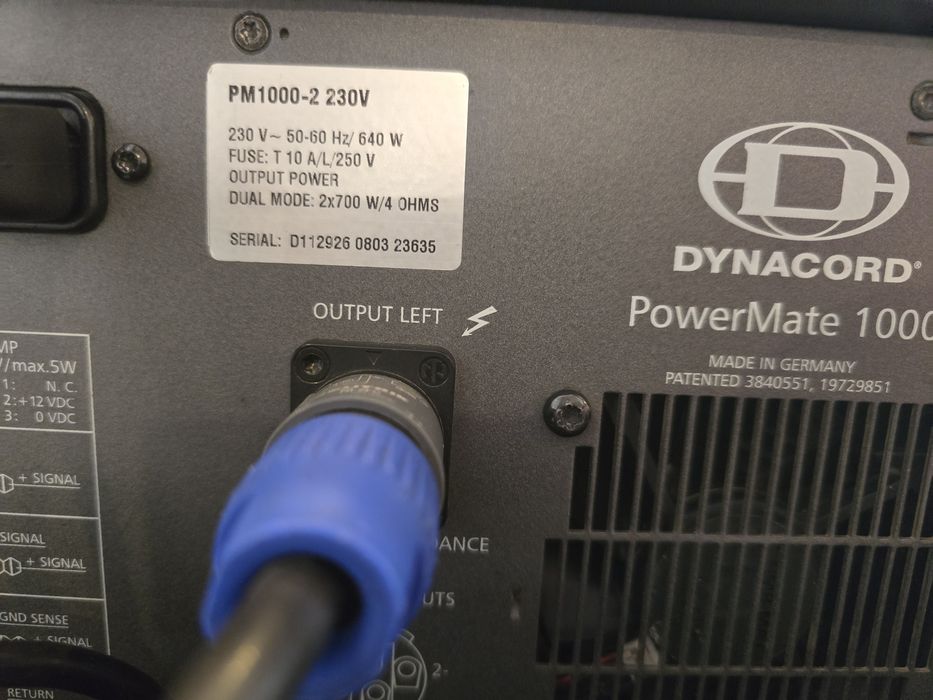 Vând mixer Dynacord Pawermate 1000-2
