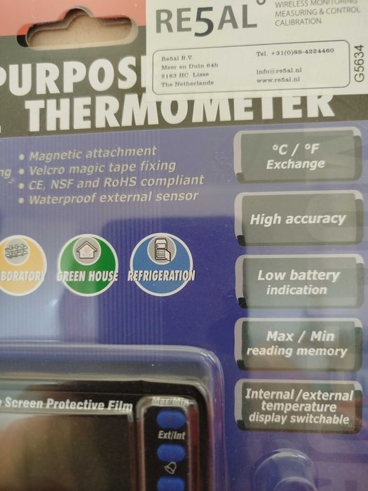 ЧЕРЕН ПЕТЪК! Нови Дигитални термометри! С включена батерия!