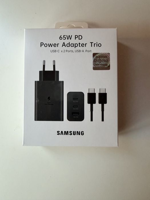 Încărcător Samsung Trio 65W – Nou, Sigilat!