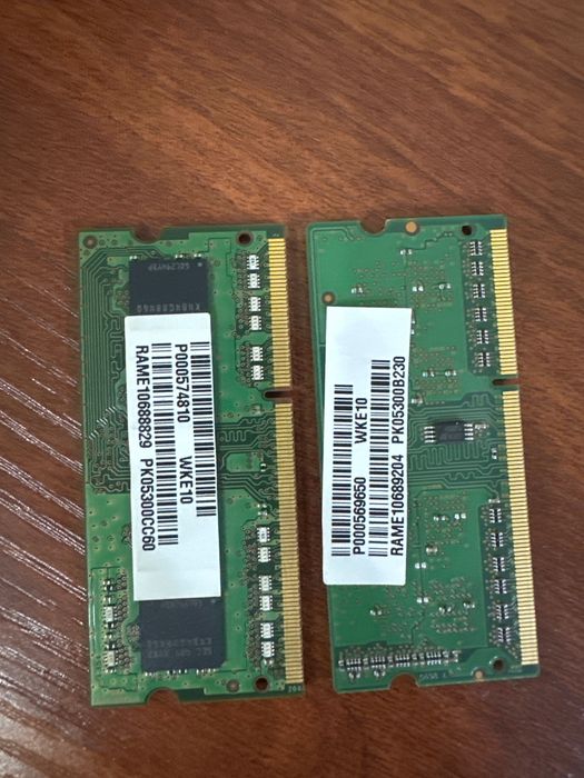 Оперативная память для ноутбука DDR3 4GB и 2GB (PC3L / PC3)